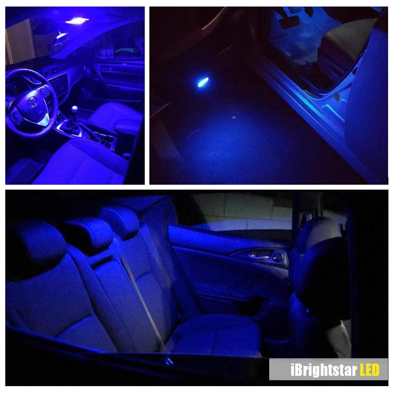 iBrightstar 9-30V Extremely Bright DE3175 DE3021 Festoon LED Bulbs Error Free 1.25" 31mm for Interior Map Dome Lights and License Plate Courtesy Lights, Blue - Image 2